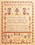 The Clara Sissons 1890 Sampler -- click for an enlarged view