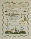 The Elizabeth Harrison Sampler 1786 -- click for an enlarged view