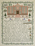 The Mary Bathe Sampler 1831 -- click for an enlarged view