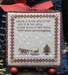 Mistletoe Sleigh Ride Ornament -- click for an enlarged view