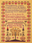 The Susan Wilmington 1863 Sampler -- click for an enlarged view