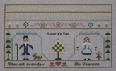 The Valentine Virtue Sampler -- click for an enlarged view