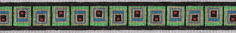 Needlepoint Cuff: NC6 - Ups & Downs -- click for an enlarged view