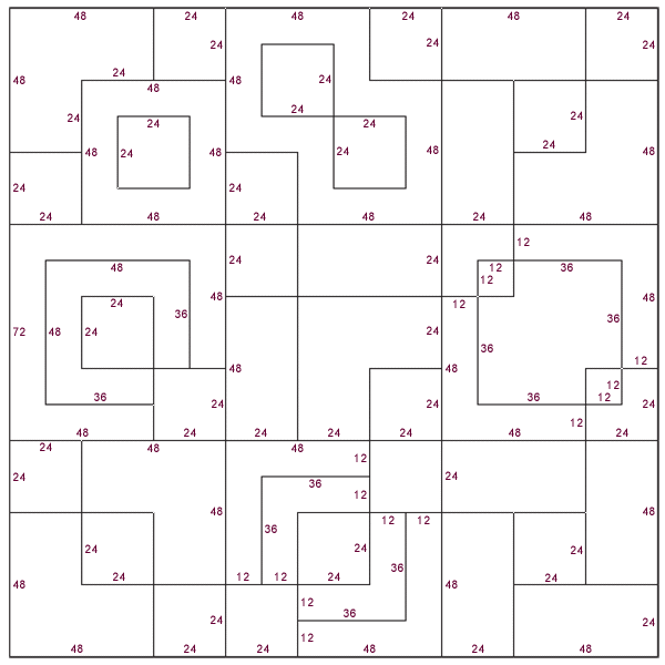 48 Variations Sampler - block dimensions