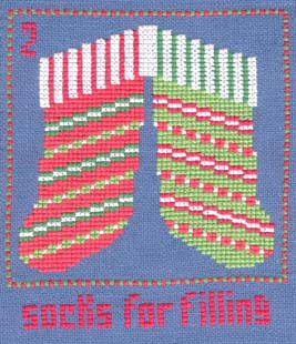 12 Days Of Christmas (xs) - 2 Socks for Filling