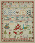 The Ann Hardie Sampler 1854 -- click for an enlarged view
