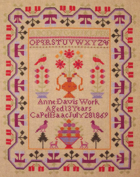 The Anne Davis 1869 Welsh Sampler