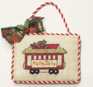 Holly Jolly Trolley Ornament -- click for an enlarged view