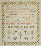The Mary Tinley Sampler 1787 -- click for an enlarged view