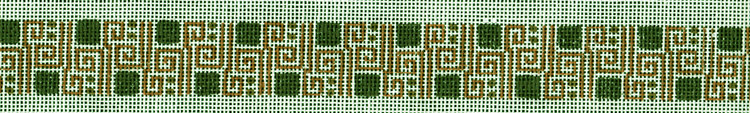 Needlepoint Belt: NB1 - Deco Swirls -- click for an enlarged view