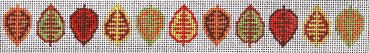 Needlepoint Belt: NB5 - Autumn Leaves -- click for an enlarged view